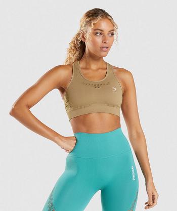 Sujetadores Deportivos Gymshark Energy Seamless Mujer Marrones | CO 2167GSO